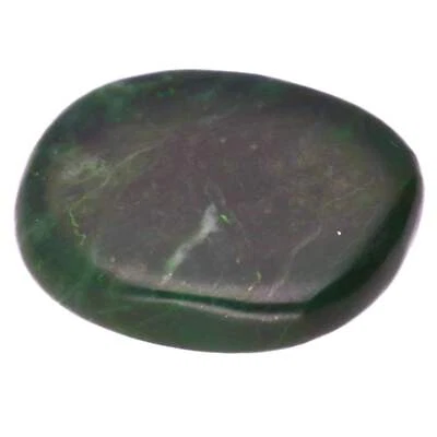 LEBENSQUELLE PLUS Jade Nephrite Disc Stone | Flat Gemstone Massage Stone Fidget