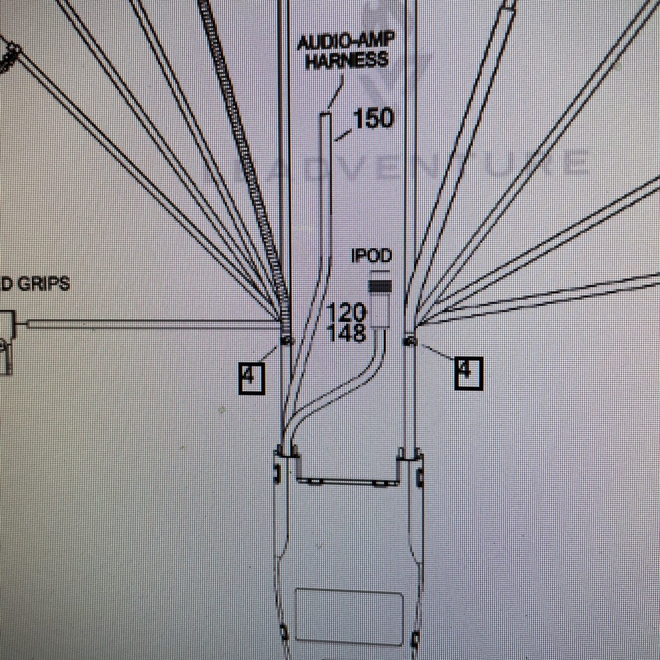 Original VINTAGE Harley Davidson OEMPARTS, HARNESS IPOD INTERMEDIATE