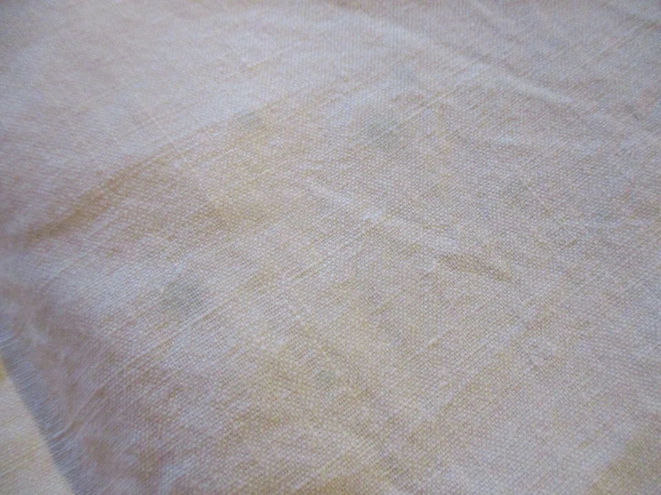 Service de table N°100 coton jaune nappe à thé 106 x 110 cm +6 serviettes Taches - Photo 4/4