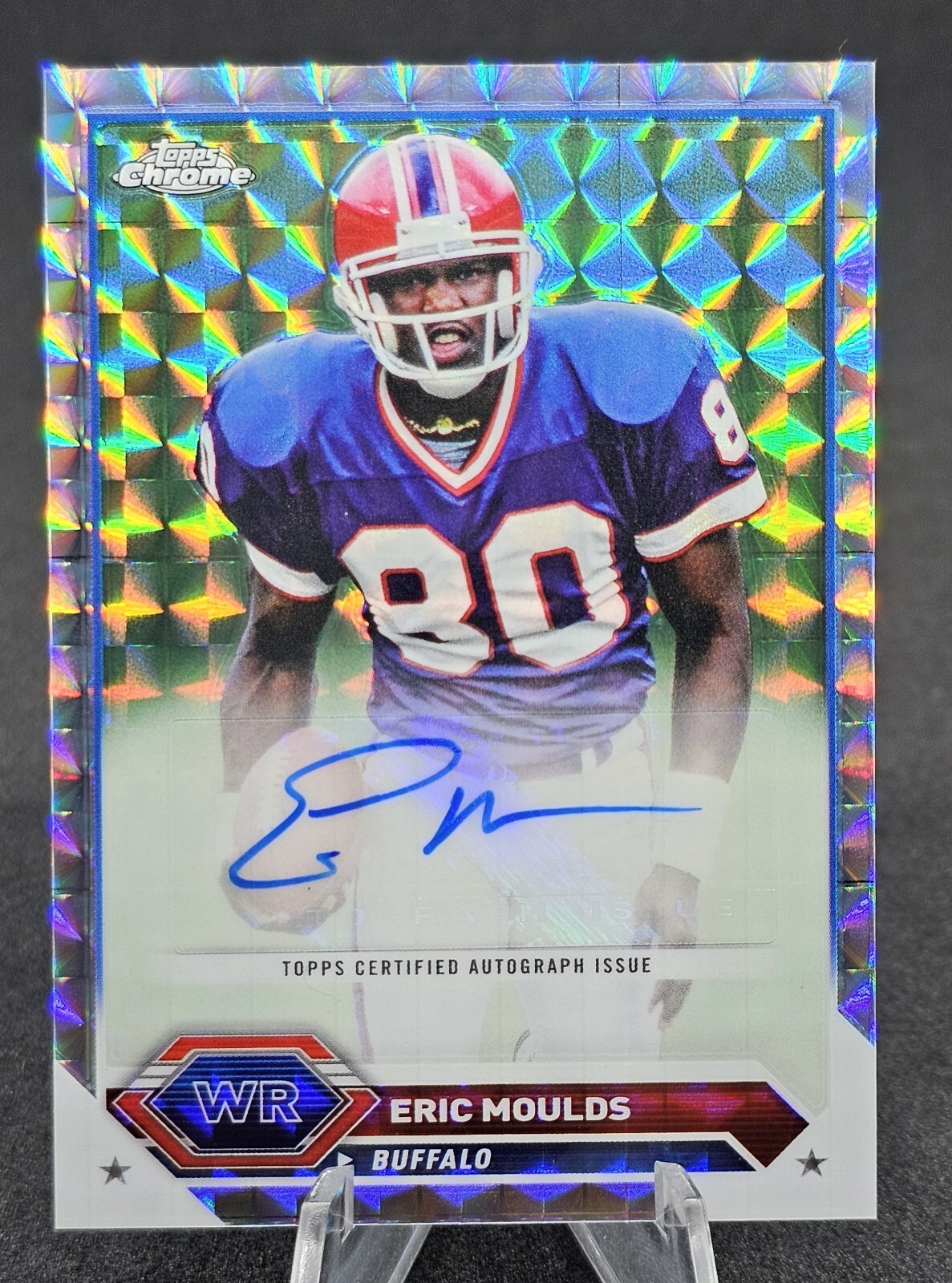 🔥🔥2023 Topps Composite Football Geometric Chrome AUTO Eric Moulds BILLS