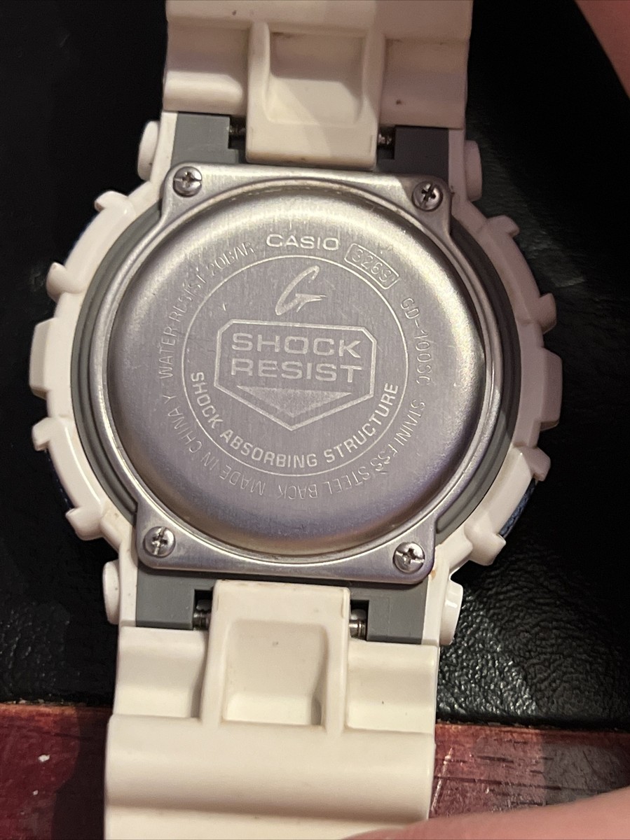 Vintage Casio G-Shock GD-100SC White Watch 3263 Rare Minty Vintage Casio G-Shock GD-100SC White Watch 3263 Rare Minty