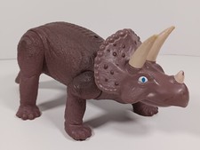 Vintage 1987 Playskool Definitely Dinosaurs Triceratops 12" Dozer