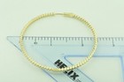 5.50 ct 14k Yellow Gold Natural Diamond Hoop Earring inside outside snap closure — photo 4