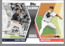 2011 Topps Diamond Duos #21 David Price/Jon Lester (Rays/Red Sox)