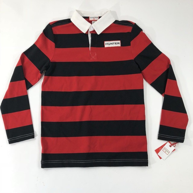 striped red and black shirt
