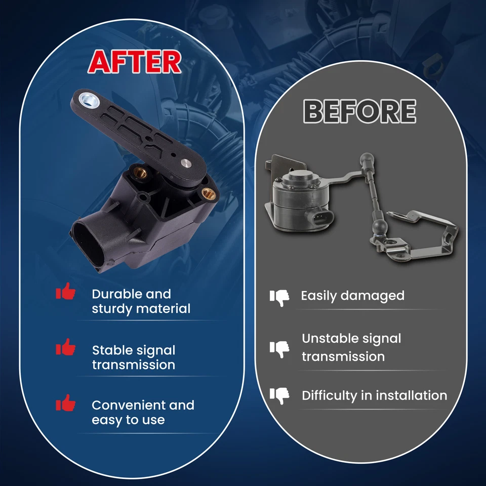 Sensor de nível de altura dianteiro e traseiro 2* para Mercedes-Benz C230 ML500 AMG E320 - Imagem 4 de 4