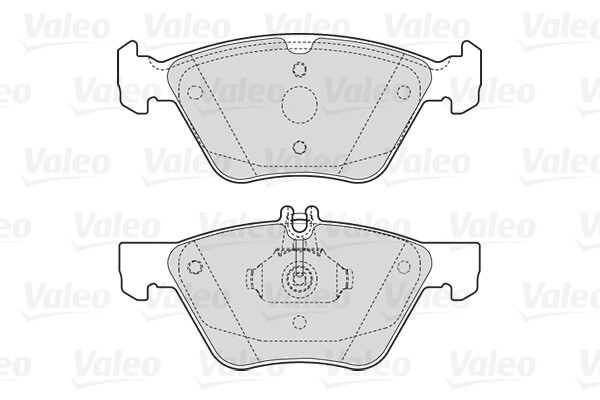 Valeo 301636 Kit de plaquettes de frein à disque haute performance en céramique