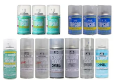 Mr. Hobby Clear Top Coat Series Spray Paint - US