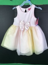 Zunies Blush Pink and Yellow Girl Dress SIZE 2T