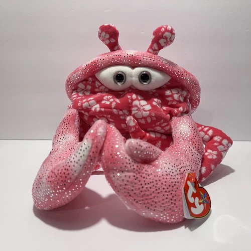 Ty Beanie Buddy SUNBURST The Crab Ty Vintage Stuffed Animal Plush Toy Ocean Life