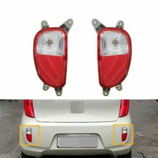 Pair Rear Bumper Light Tail Fog Lamp Reflector For Kia Picanto Morning 2012-2015 Pair Rear Bumper Light Tail Fog Lamp Reflector For Kia Picanto Morning 2012-2015