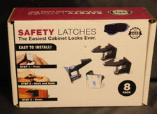 The Good Stuff Safety Latches The Easiest Cabinet and Drawer Locks Ever 8 Pack