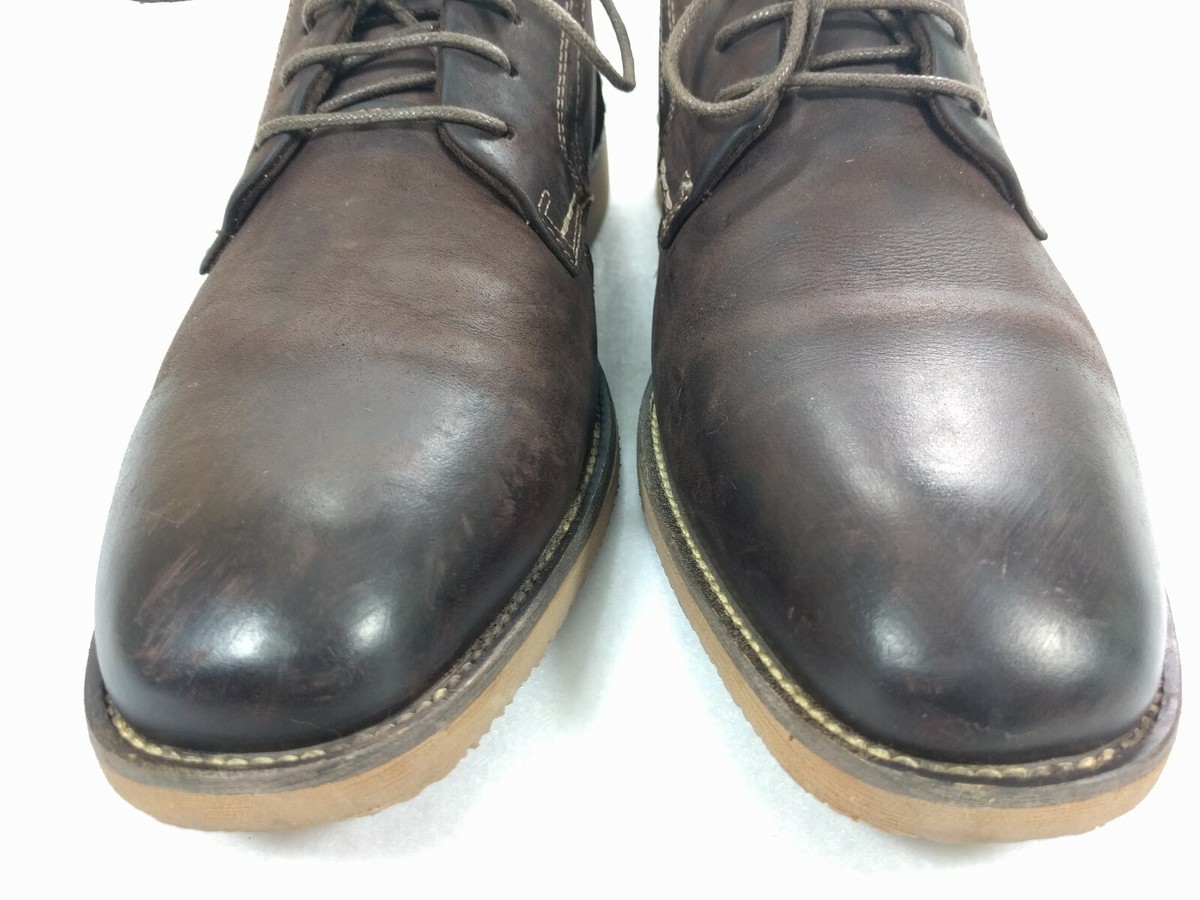 Steve Madden Mens Dress Shoes Sz 10.5 Lanister Oxfords Lace Up Brown Leather EUC Steve Madden Mens Dress Shoes Sz 10.5 Lanister Oxfords Lace  main image 3