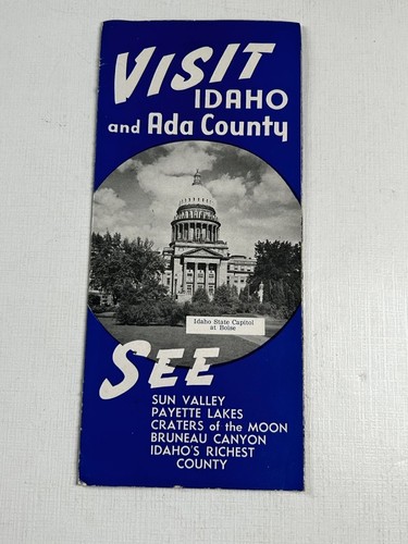 Vintage Brochure Visit Idaho and Ada Country