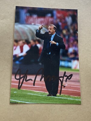 Handsigniertes Foto Vicente del Bosque Autogramm Espana Signed Photo Spain RAR