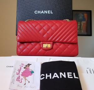 flap reissue caviar chanel hardware double bag medium gold