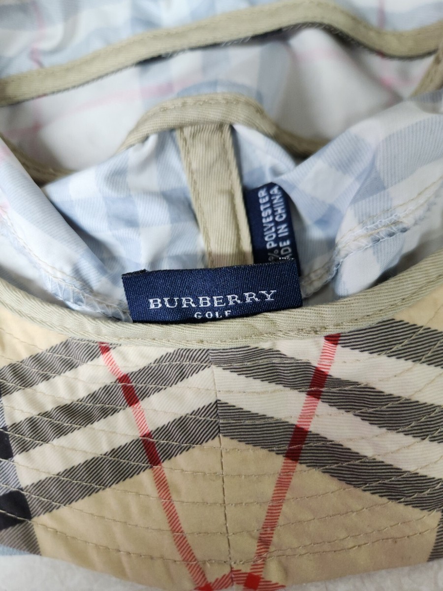 Burberry Golf Multicolor Plaid Mens Bucket Hat S/M | eBay