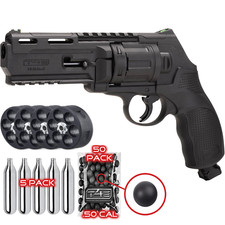 Umarex TR50 Paintball Revolver w/ 50 Rubber Balls & 5 CO2, 7.5J GEN2 (2292176)