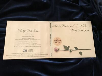 David Bowie, Adrian Belew Pretty Pink Rose 1990 PROMO CD Paul Lani Mix Sgl. Glam