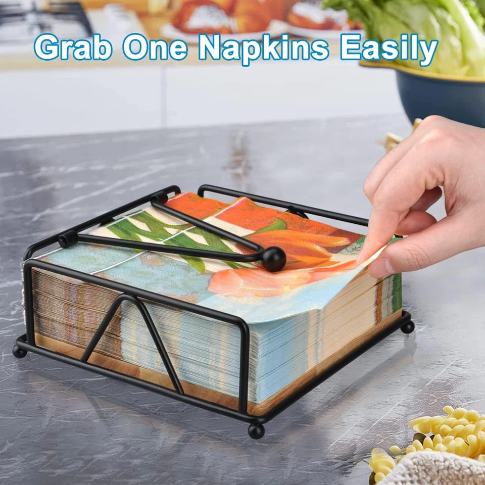 Portatovaglioli per Cucina Tavolo Da Pranzo, Portatovagliolo Con Braccio Pondera - Immagine 4 di 4