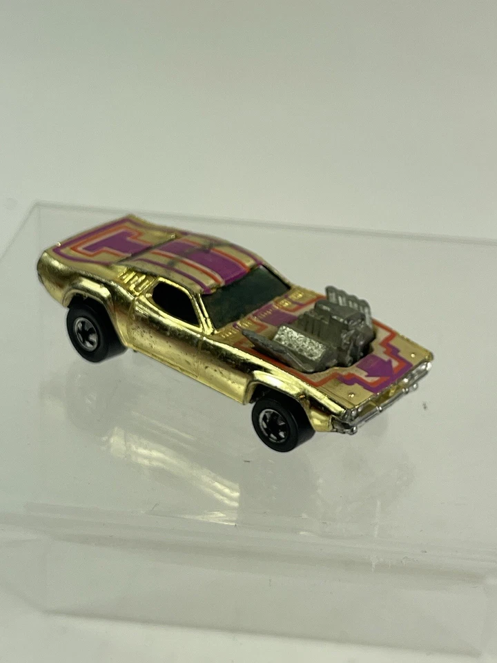 Hot Wheels Роджер Доджер 1970 золото хром сделано в Гонконге очень хорошее состояние - Изображение 2 из 4
