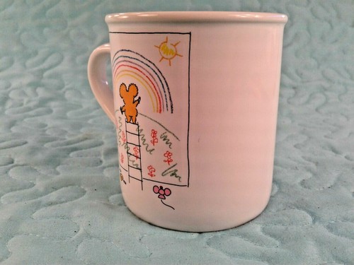 Vintage Hallmark Cards "Have a Rainbow Day!" Double Sided Mug Koala Bear Mouse - Picture 8 of 12