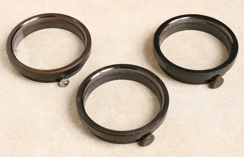 SET OF THREE ANTIQUE f 4.5 EASTMAN CAMERA DIFFUSING DISCS / FILTERS
