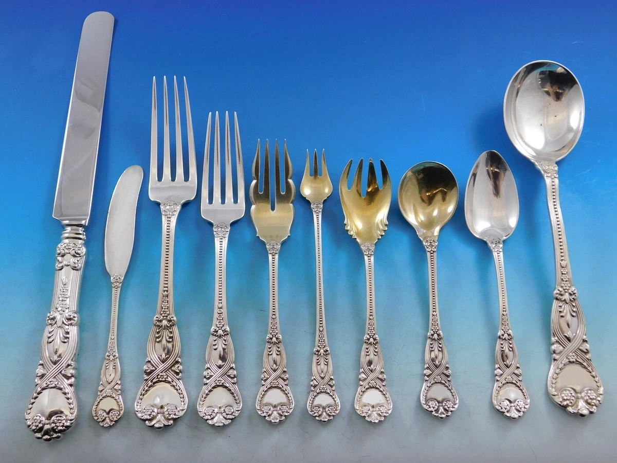 Tiffany sterling clearance silver flatware sets