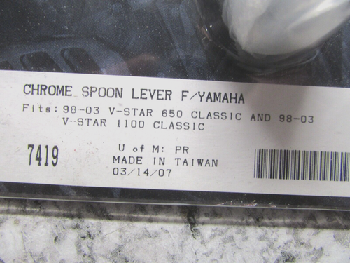 KURYAKYN CHROME SPOON LEVERS YAMAHA 7419 - Picture 2 of 2