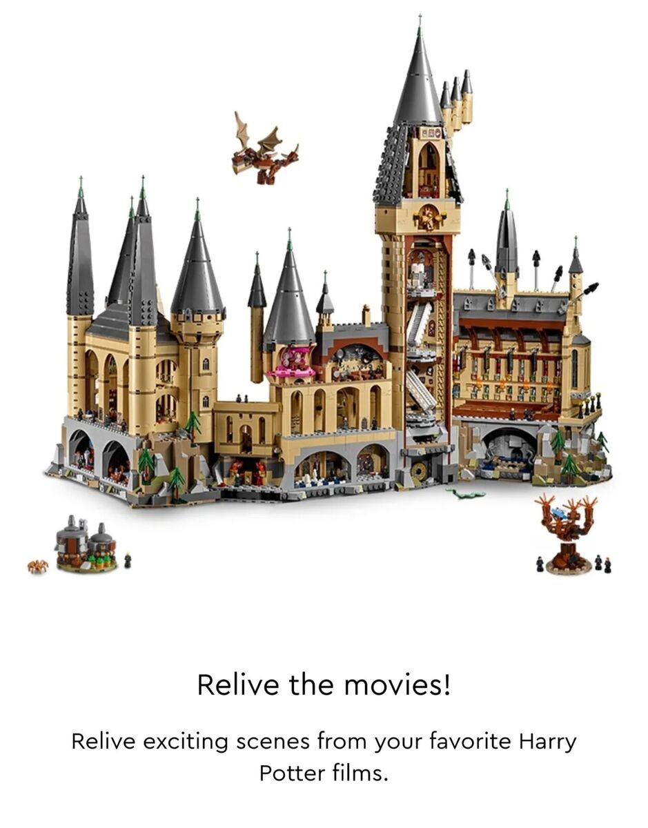 LEGO Harry Potter Hogwarts Castle 71043 Building Set - Model Kit with  Minifigures, Featuring Wand, Boats, and Spider Figure, Gryffindor and  Hufflepuff