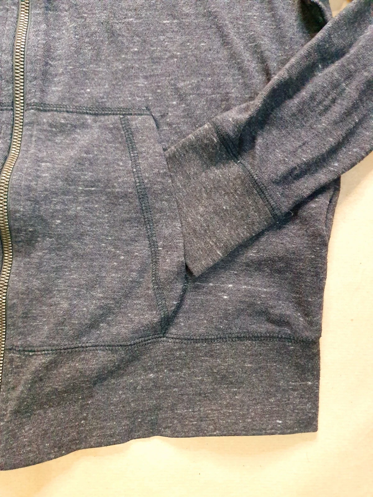 SACAI NIKE Felpa con Cappuccio Uomo Pullover Felpa Hoody Tg S Grigio Scuro Zip Logo