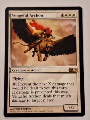 Vengeful Archon - Magic 2011 Core Set M11 - Magic the Gathering MTG ...