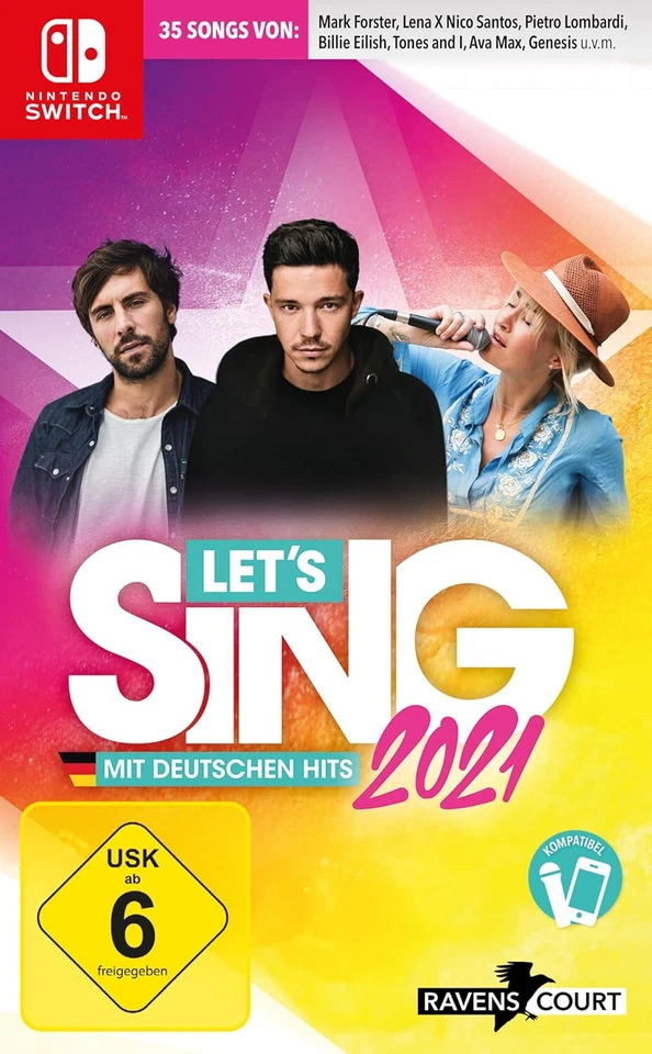 Nintendo Switch - Let's Sing 2021 - Deutsch - Hülle/Case