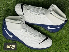Nike Force Savage Pro 2 White Midnight Navy Football Cleats BV3969-101 Size 14