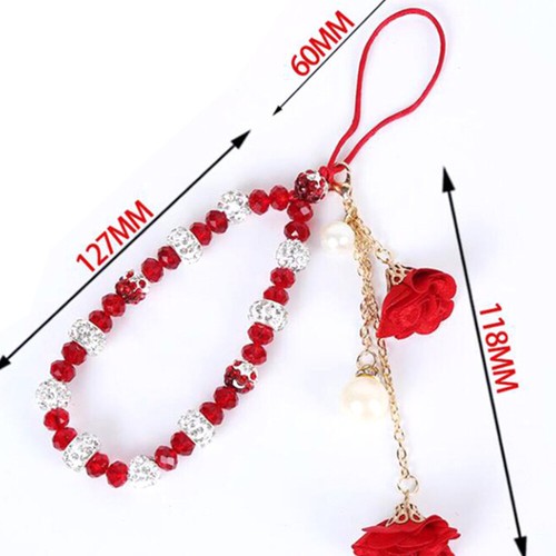 Cell Phone Strap Charm Decorative Phone Chains Rhinestone Imitation Pendant - 第 8/11 張圖片