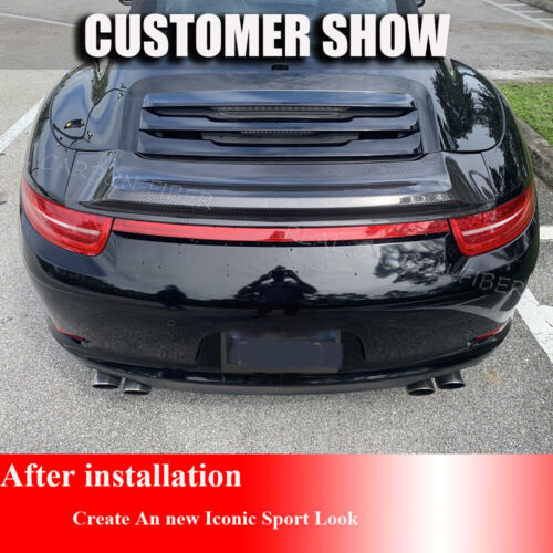 Fits Porsche 911 991 Carrera 4 GTS Rear Trunk Wing Boot Spoiler Lip DRY Carbon - Bild 3 von 18