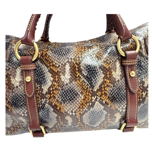 Dooney & Bourke Python geprägt Florentiner Umhängetasche Handtasche LTD Edition X Large - Bild 8 von 16