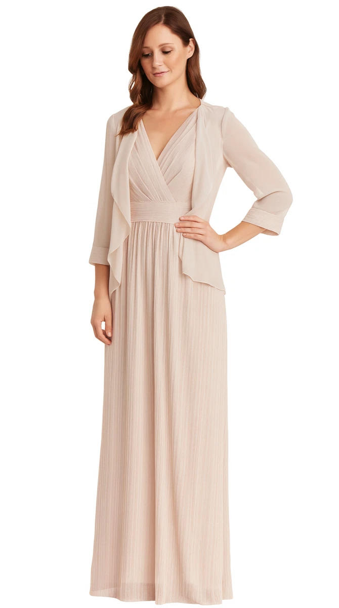 sachin and babi light blue dress R&M Richards Elegant One Shoulder Knee Length main image 1