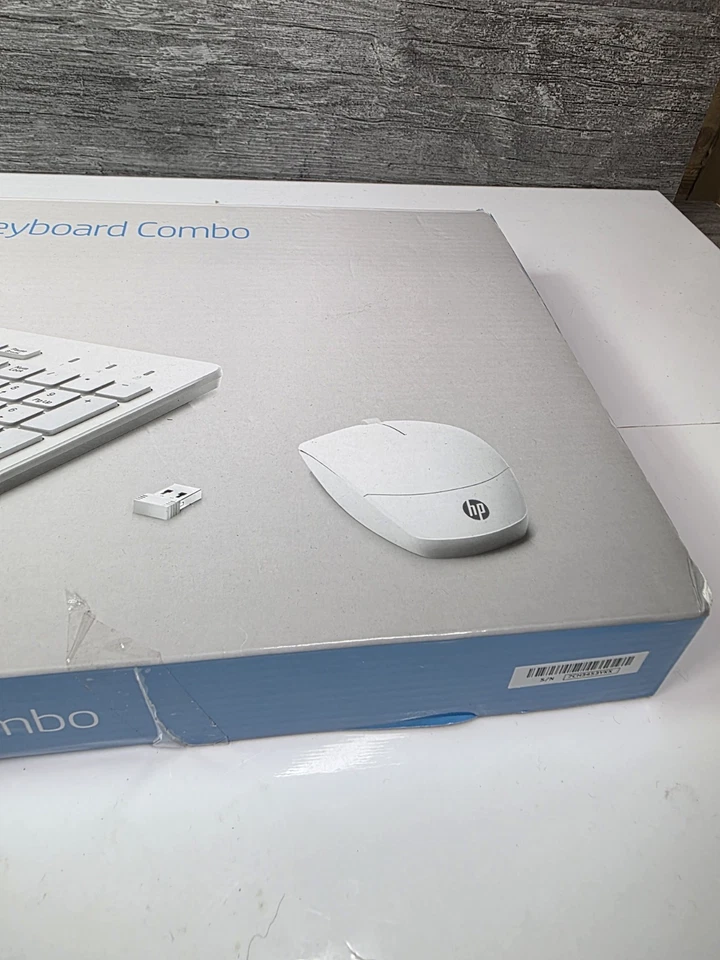 HP 230 Wireless Mouse and Keyboard Combo 1600 DPI QWERTY UK Layout 2.4GHz White - Image 3 of 4