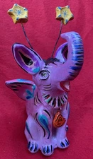 Mexican Folk Art Barro Betus Elephant Nagual Creature By Silvia Olea