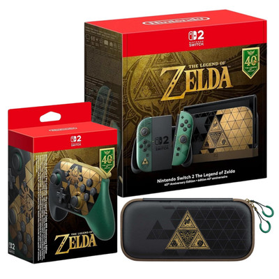 Nintendo Switch 2 - The Legend of Zelda Bundle: Console + Controller + Tasche