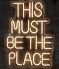 This Must Be The Place, Neon Sign, White, Dimmable