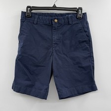 Vineyard Vines Boys 12 Navy Breaker Chino Shorts - Flat Front Preppy