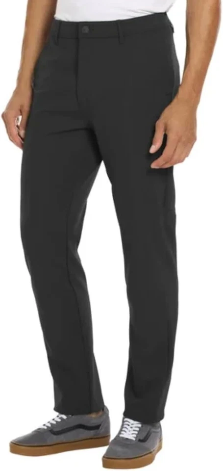 Pantalones elásticos de rendimiento híbridos repelentes al agua Hurley para hombre, negros, 34X30 Foto 2 de 4