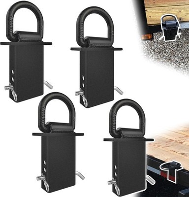 Stake Pocket D Rings 4Pcs 18000Lbs Heavy Duty Removable D-Ring Stake Pocket Tie
