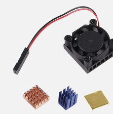 Aluminum Heat Sink Single Cooling Fan for Raspberry Pi 4/3B /3B/2B - USA