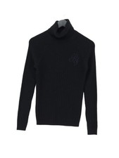 River Island Men's Jumper XXS Blue 100 Acrylic High Neck Pullover