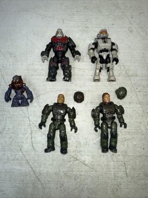 HALO Mega Construx Minifigure 2 UNSC Marine Decimus Linda-058 Purple Small Grunt