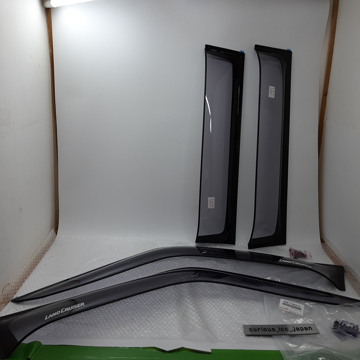 Toyota Land Cruiser 70 Side Window Visor Set OEM 08611-60210