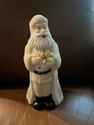 Vtg Fenton Rosene Slag Satin Glass Santa Figurine Cardinal Marilyn Wagner 1970s
